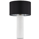 Настольная лампа с белым фактурным корпусом и черным абажуром Twisted варинант исполнения - 4 | Loft Concept в Ульяновске