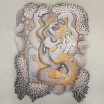 Тканый вручную монументальный настенный гобелен Soft Inception варинант исполнения - 3 | Loft Concept в Ульяновске