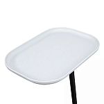 Столик приставной с прямоугольной серой столешницей Steel Stable Table варинант исполнения - 4 | Loft Concept в Ульяновске