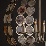 Люстра в форме шара с декором из круглых декоративных элементов Bright Shell Discs варинант исполнения - 4 | Loft Concept в Ульяновске