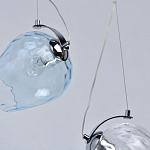 Люстра линейная с 5-ю разноцветными стеклянными плафонами Kaleido варинант исполнения - 8 | Loft Concept в Ульяновске