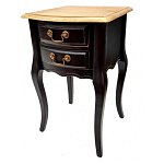 Тумба прикроватная из массива березы с 2-мя ящиками в стиле прованс Vintage варинант исполнения - 5 | Loft Concept в Ульяновске