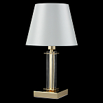 Настольная лампа с белым тканевым абажуром в форме конуса Laurent варинант исполнения - 8 | Loft Concept в Ульяновске