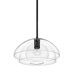 Подвесной светильник с прозрачным двойным стеклянным плафоном в форме купола и внутренней сферой Hinkley варинант исполнения - 1 | Loft Concept в Ульяновске