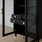 Дизайнерский шкаф витрина Elsa Dreams Black с 4-мя ящиками варинант исполнения - 8 | Loft Concept в Ульяновске