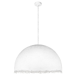 Подвесной светильник в форме купола белого цвета с ажурной бахромой Tactile Line варинант исполнения - 2 | Loft Concept в Ульяновске