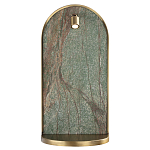 Настенный светильник зеленого цвета с бронзовой рамкой овальной формы с полкой Herbarium  варинант исполнения - 2 | Loft Concept в Ульяновске