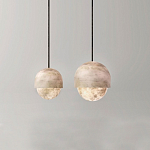 Подвесной светильник светодиодный с плафоном сферической формы Stone Helios варинант исполнения - 2 | Loft Concept в Ульяновске