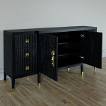 Большой Комод-буфет Elsa Dreams Black с ящиками варинант исполнения - 5 | Loft Concept в Ульяновске