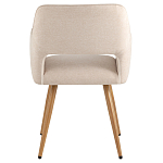 Стул в рогожке бежевого цвета NEASAN STOOL варинант исполнения - 3 | Loft Concept в Ульяновске