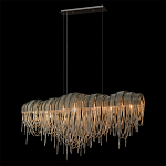 Люстра подвесная с металлическими дугами и длинными цепочками 115 см Atlantis Chain варинант исполнения - 10 | Loft Concept в Ульяновске