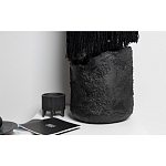 Напольная лампа черная с текстильными элементами "ЯРВИ" варинант исполнения - 6 | Loft Concept в Ульяновске