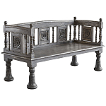 Деревянная скамья из массива манго Casco Grey Mango Bench варинант исполнения - 1 | Loft Concept в Ульяновске