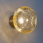 Бра с круглым плафоном из прозрачного стекла с пузырьками воздуха Effervia  варинант исполнения - 2 | Loft Concept в Ульяновске