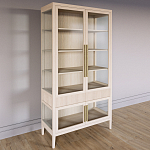 Витрина Primo со стеклянными фасадами и 2 ящиками Светлый дуб варинант исполнения - 2 | Loft Concept в Ульяновске