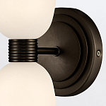 Бра для ванных комнат вертикальное с двумя матовыми белыми стеклянными плафонами Hinkley варинант исполнения - 3 | Loft Concept в Ульяновске