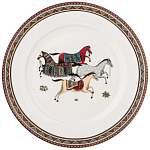 Сервиз обеденный из фарфора с изображением лошадей на 6 персон 23 предмета Porcelain Horse Set  варинант исполнения - 3 | Loft Concept в Ульяновске