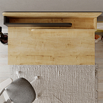 Стол письменный с выдвижным ящиком цвета древесины LEILA WORKING TABLE OAK ANTHRACITE варинант исполнения - 7 | Loft Concept в Ульяновске