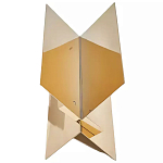 Дизайнерский журнальный стол фигурный золотого цвета Ufuri варинант исполнения - 1 | Loft Concept в Ульяновске