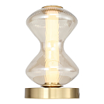 Настольная лампа светодиодная с волнообразным стеклянным плафоном Amphora of Light варинант исполнения - 3 | Loft Concept в Ульяновске