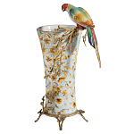 Ваза фарфоровая с птицей на бронзовой ветке Garden of Eden варинант исполнения - 1 | Loft Concept в Ульяновске