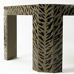 Дизайнерский кофейный стол с рисунком леопард Neytiri Beige Leopard варинант исполнения - 3 | Loft Concept в Ульяновске