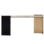 Консоль прямоугольная с основанием чёрного и золотого цвета Wrap варинант исполнения - 1 | Loft Concept в Ульяновске