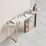 Консоль с прямоугольной мраморной столешницей Vivian Console варинант исполнения - 2 | Loft Concept в Ульяновске