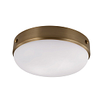 Потолочный светильник круглой формы с белым выпуклым матовым плафоном Feiss варинант исполнения - 1 | Loft Concept в Ульяновске