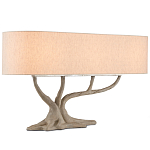 Настольная лампа с корпусом в виде дерева Gray Concrete Trunk варинант исполнения - 2 | Loft Concept в Ульяновске