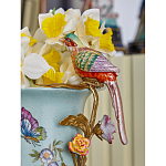 Ваза с птичкой из фарфора с бронзовыми элементами Garden of Eden варинант исполнения - 9 | Loft Concept в Ульяновске