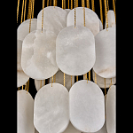 Люстра с овальными подвесками из натурального камня Spatial Composition варинант исполнения - 5 | Loft Concept в Ульяновске