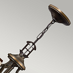 Люстра бронзового цвета с бежевыми абажурами из органзы в классическом стиле Hinkley варинант исполнения - 10 | Loft Concept в Ульяновске