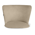 Барный стул со спинкой на 4-х коричневых ножках Бежевый Велюр Ava Charm варинант исполнения - 3 | Loft Concept в Ульяновске