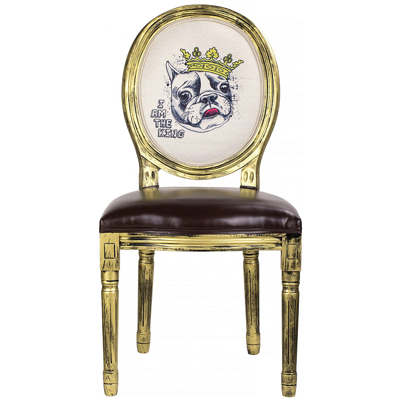 Стул French Brown Fredge Бежевый Золотой Коричневый Стул French Brown Fredge Бежевый Золотой Коричневый в Ульяновске | Loft Concept