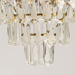 Люстра многоярусная с овальными прозрачными подвесками 36 см Harmonica варинант исполнения - 10 | Loft Concept в Ульяновске