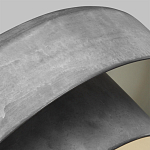 Подвесной светильник с массивным круглым стальным плафоном серого цвета в индустриальном стиле на цепи Feiss варинант исполнения - 3 | Loft Concept в Ульяновске