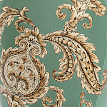 Настольная лампа бирюзовая с цветочным принтом Turquoise Flight варинант исполнения - 6 | Loft Concept в Ульяновске