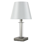 Настольная лампа с белым тканевым абажуром в форме конуса Laurent варинант исполнения - 1 | Loft Concept в Ульяновске