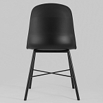 Стул из прочного пластика на металлическом основании Anora Black варинант исполнения - 4 | Loft Concept в Ульяновске