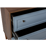 Комод серый из массива бука с 3-мя ящиками Wenge Light варинант исполнения - 3 | Loft Concept в Ульяновске