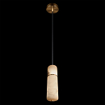 Подвесной светильник с цилиндрическим плафоном из белого алебастра Cryptocrystalline Stone варинант исполнения - 4 | Loft Concept в Ульяновске