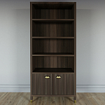 Книжный Стеллаж Elsa Dreams Walnut с задней стенкой варинант исполнения - 5 | Loft Concept в Ульяновске