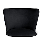 Барный стул со спинкой на 4-х коричневых ножках Черный Велюр Ava Charm варинант исполнения - 3 | Loft Concept в Ульяновске