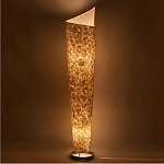 Торшер из перламутра на металлическом каркасе Indonesian Spiral варинант исполнения - 2 | Loft Concept в Ульяновске