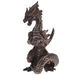 Декоративная статуэтка Дракон Dark Bronze Dragon Holding Sphere Statuette варинант исполнения - 4 | Loft Concept в Ульяновске