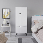 Комод белый с 4-мя дверцами на металлических ножках SPARK MULTIPURPOSE CABINET WHITE варинант исполнения - 1 | Loft Concept в Ульяновске