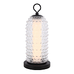 Настольная лампа с прозрачным факутрным стеклянным плафоном Sonora варинант исполнения - 1 | Loft Concept в Ульяновске