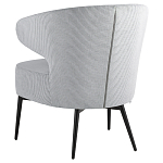 Современное мягкое кресло на металлических ножках Rakush Grey варинант исполнения - 4 | Loft Concept в Ульяновске