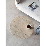 Столик приставной с круглой столешницей Textured Cream Table варинант исполнения - 5 | Loft Concept в Ульяновске